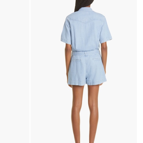 NWT $350 rag & bone Tie Waist Denim Romper in sizes XS, Small and X-Large! - Picture 3 of 10